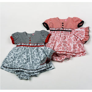 Floral Dress, Nappypants & Headband Set - UnrivaledChildren